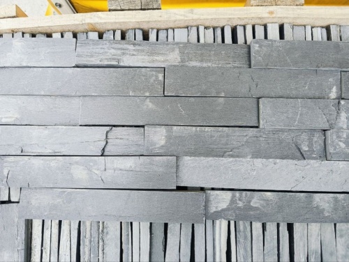 Плитка чёрная из натурального камня фасадная 30 см * 5 см, толщина 7 мм -30 мм купить в Кудымкаре