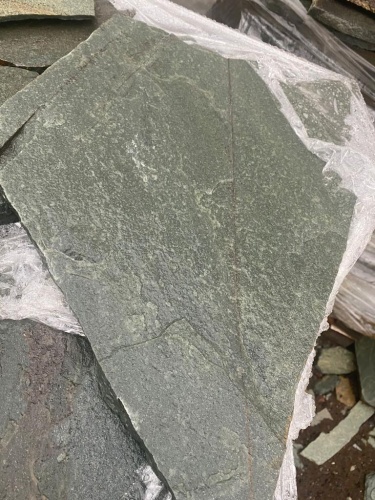 Плитняк златолит зелёный для цоколя, отмостки купить в Кудымкаре