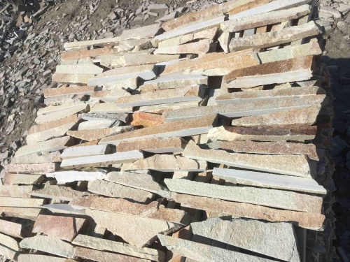 Горбушка златолит золотистый для облицовки купить в Кудымкаре