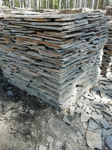 Плитняк златолит Уральский для цоколя, отмостки купить в Кудымкаре